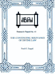 Cover of The Continuing Relevance of Divine Law